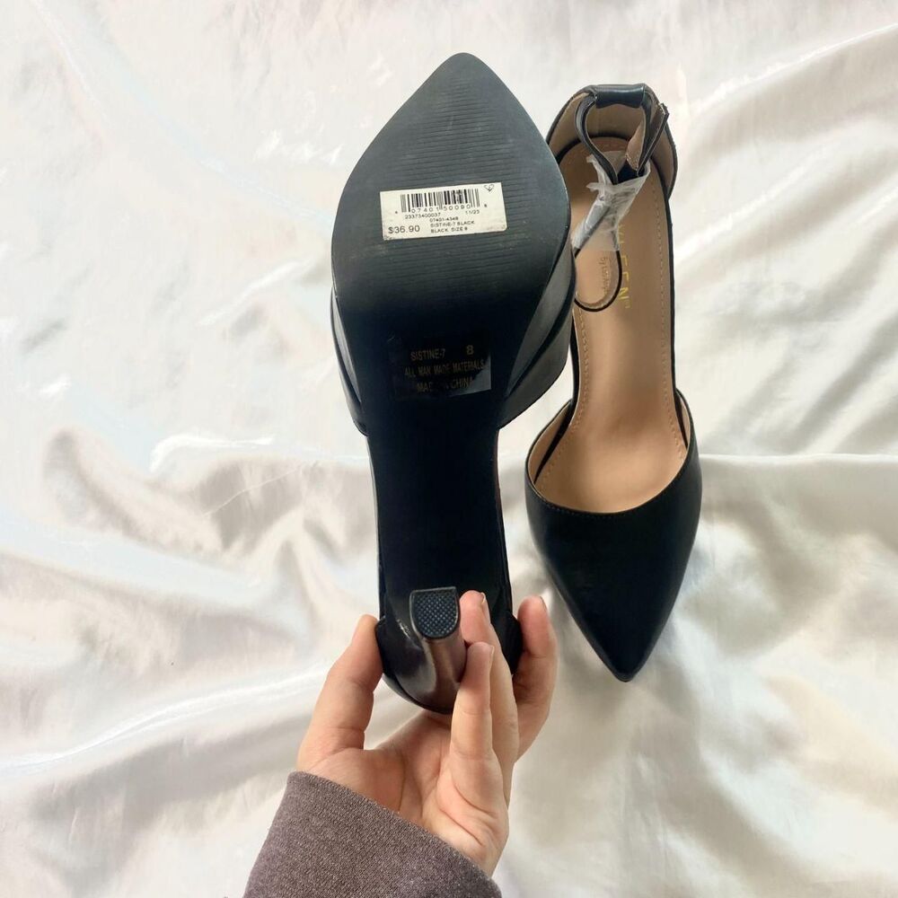 NWT Kaylee Chunky Vampy Gothic Platform Round Lolita Mary Jane Heels US 8 Black - Picture 4 of 5